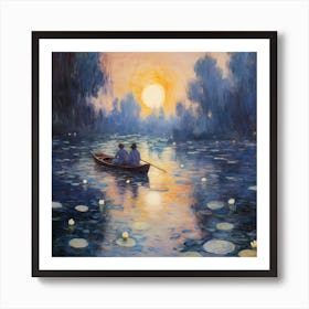 Claude's Impressionist Elegance Art Print