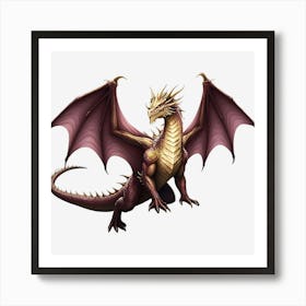 Pink Dragon 001 1 Art Print