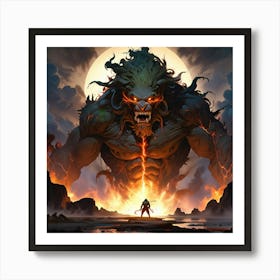 Demon Of The Sea Art Print