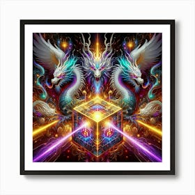 Dragon Cube 1 Art Print