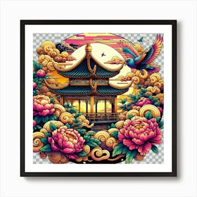 Chinese Pagoda 2 Art Print