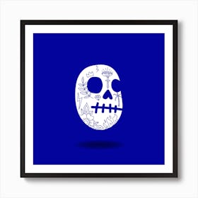Bone China (Blue) Art Print