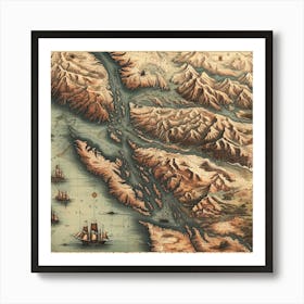 Future map of Vancouver Island Art Print
