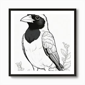 Bird Coloring Pages Art Print