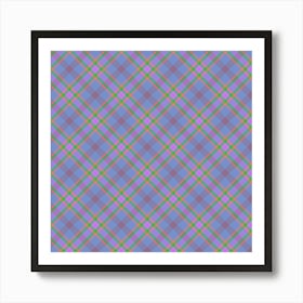 Plaid Fabric 173 Art Print