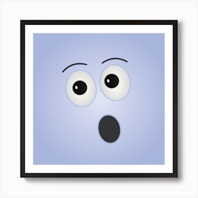 Scary Face Art Print