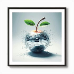 Disco Apple Art Print