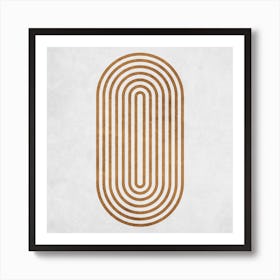 Infinite Loop Grey Square Art Print