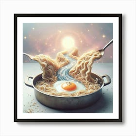 Fried Egg In A Pot Art Print