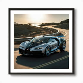 Bugatti Chiron Art Print