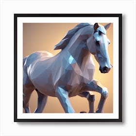 Low Poly Horse 1 Póster