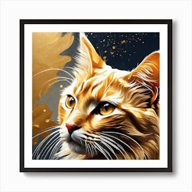 Cat Painting 12 Art Print