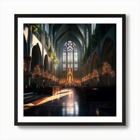 St Patricks Cathedral In New York City Art Print