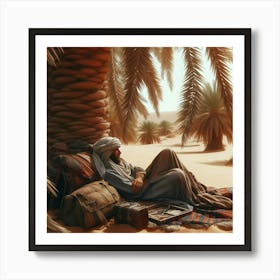 Bedouin Sleeping In Shadow 1 1 Art Print