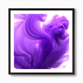 Purple Liquid Art Print