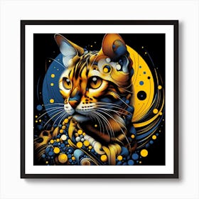 Bengal Cat 01 Art Print