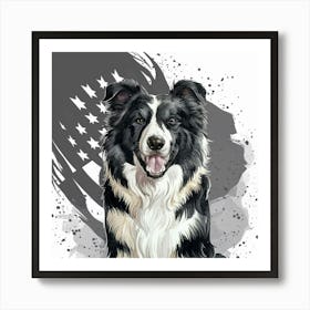 Border Collie Art Print