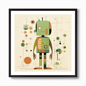 Robot 6 Art Print