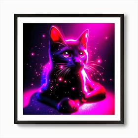 Feline Cat Creative Artwork Illustration 81 Art Print