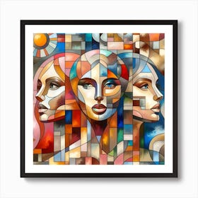 Stained Glass Art Art Print