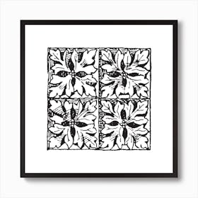 Sketched Boho Tile Art 2 Art Print