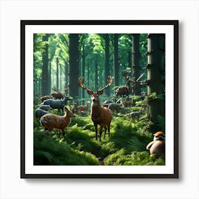 Engineered Forest 10 Art Print