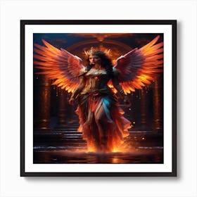 Angel Of Fire Art Print