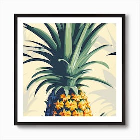 Pineapple Wallpaper Art Print