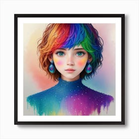 Rainbow Girl Poster