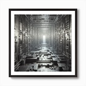 Futuristic Corridor Art Print