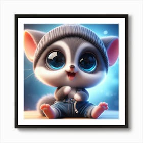 Cute Kitten 2 Art Print