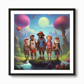 Adventure In The Forest art Art Print