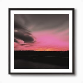 Pink Sunset Art Print