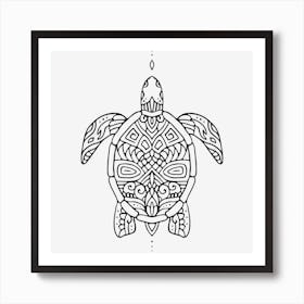 Turtle Mandala Art Print