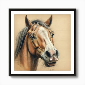 Horse Portrait 4 Art Print