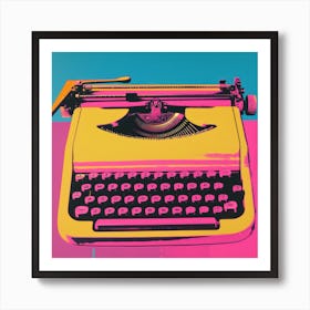 Typewriter Pop Art 1 Art Print