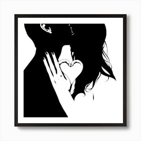 Couple Kissing 1 Art Print