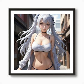 Sexy Girl In Bikini Art Print