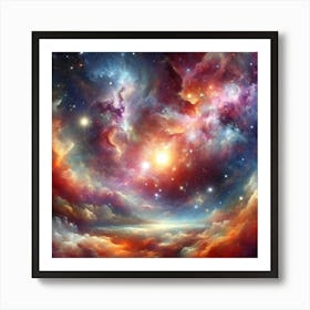 Cosmic Whirl 6 Art Print