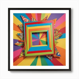 Rainbow Frame Art Print