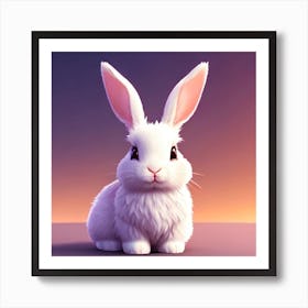 White Rabbit Art Print