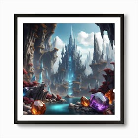 Gemstone Metropolis Art Print