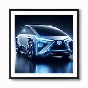 Futuristic Toyota Car Art Print