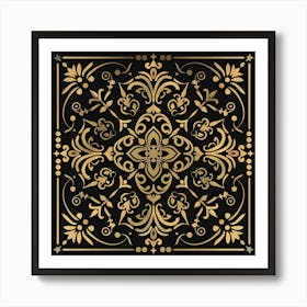 A Decorative Motif Vector Design Illustration 1718803365 2 Art Print