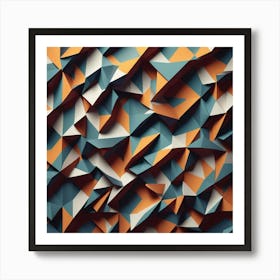 Abstract Geometric Pattern 44 Art Print