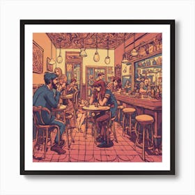 Imposter Café 1 Art Print