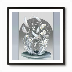 White Feathers 2 Art Print