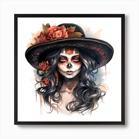 Day Of The Dead Girl 4 Art Print