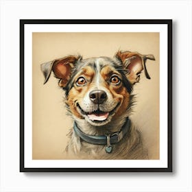 Dog Portrait 3 Art Print