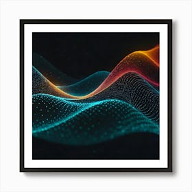 Abstract Wave Pattern 7 Art Print